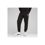 Puma Essentials No. 1 Logo Ανδρικό Παντελόνι Φόρμας Μαύρο