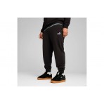 Puma Essentials No.1 Logo Ανδρικό Παντελόνι Φόρμας Μαύρο
