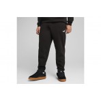 Puma Essentials No. 1 Logo Ανδρικό Παντελόνι Φόρμας Μαύρο