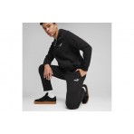 Puma Essentials No. 1 Logo Ανδρικό Παντελόνι Φόρμας Μαύρο