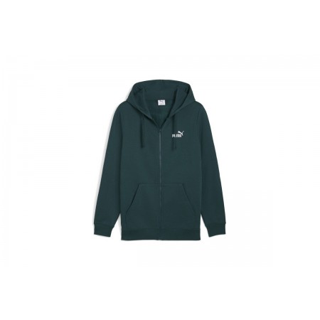 Puma Essentials Full-Zip Ανδρική Βαμβακερή Ζακέτα Κυπαρισσί