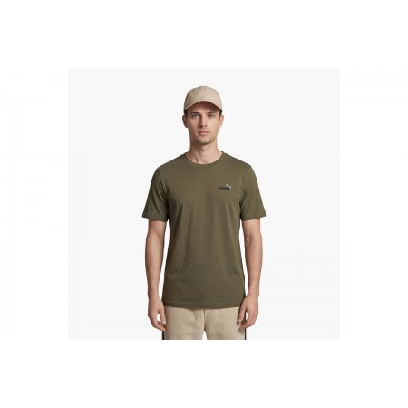 Puma Essentials 2 Color Small No.1 Logo T-Shirt Ανδρικό 