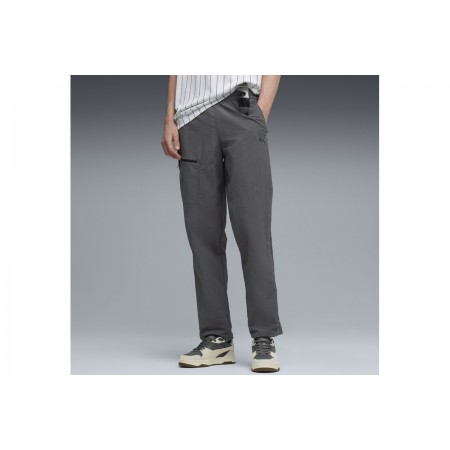 Puma Tech Woven Cargo Ανδρικό Παντελόνι Φόρμας Ανθρακί