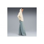 Puma Essentials Tape Γυναικεία Βαμβακερή Ζακέτα με Κουκούλα Εκρού