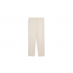 Puma Essentials Tape Γυναικείο Παντελόνι Φόρμας Εκρού
