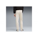 Puma Evostripe Γυναικείο Παντελόνι Φόρμας Εκρού