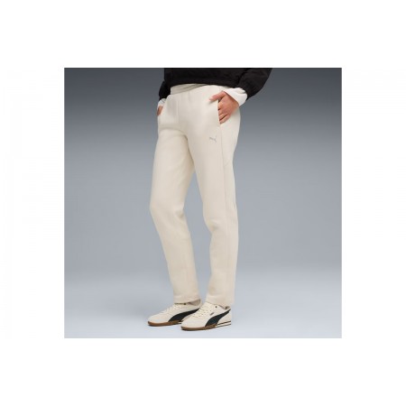 Puma Evostripe Γυναικείο Παντελόνι Φόρμας Εκρού