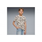 Puma Mid90S Aop Tee Παιδικό Κοντομάνικο T-Shirt Σάπιο Μήλο, Μαύρο