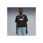 Puma Sport Relaxed Jersey Γυναικείο Κοντομάνικο T-Shirt Μαύρο