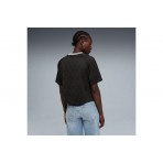 Puma Sport Relaxed Jersey Γυναικείο Κοντομάνικο T-Shirt Μαύρο