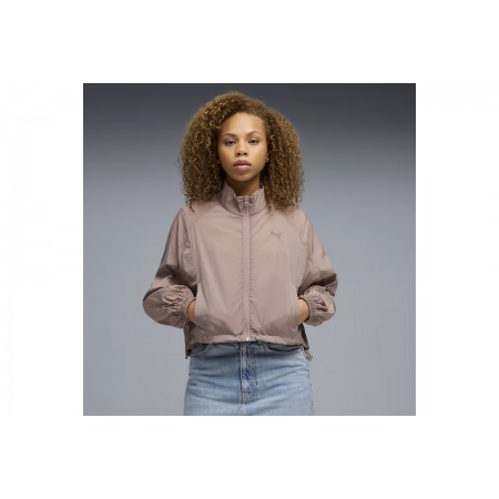 Puma Her Relaxed Woven Γυναικείο Ελαφρύ Μπουφάν Σάπιο Μήλο