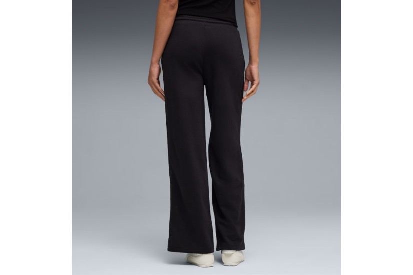 Puma Her High-Waist Wide-Leg Γυναικείο Παντελόνι Φόρμας Μαύρο