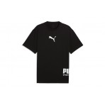 Puma Sport Graphic Ανδρικό Κοντομάνικο T-Shirt Μαύρο