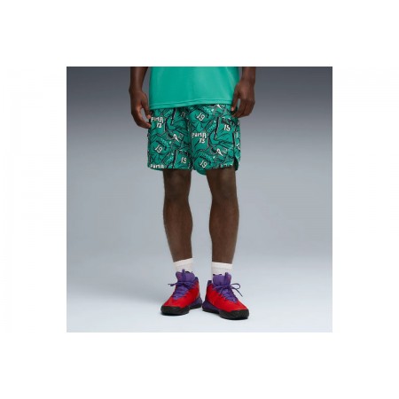 Puma Flagrant Foul All Over Print Βερμούδα Μπασκετική Ανδρική 