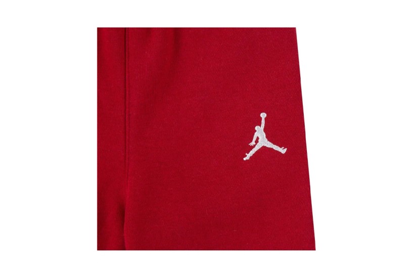 Jordan Brooklyn Βρεφικό Σετ Hoodie - Παντελόνι Φόρμας Κόκκινο