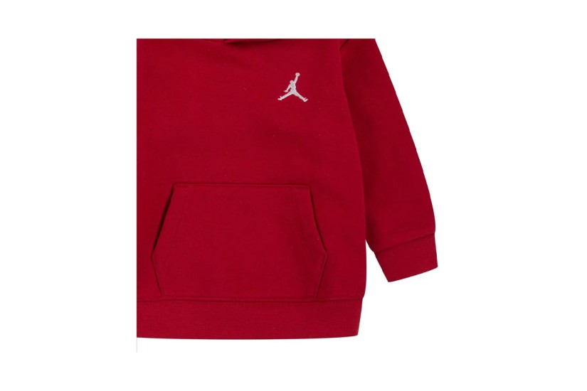 Jordan Brooklyn Βρεφικό Σετ Hoodie - Παντελόνι Φόρμας Κόκκινο