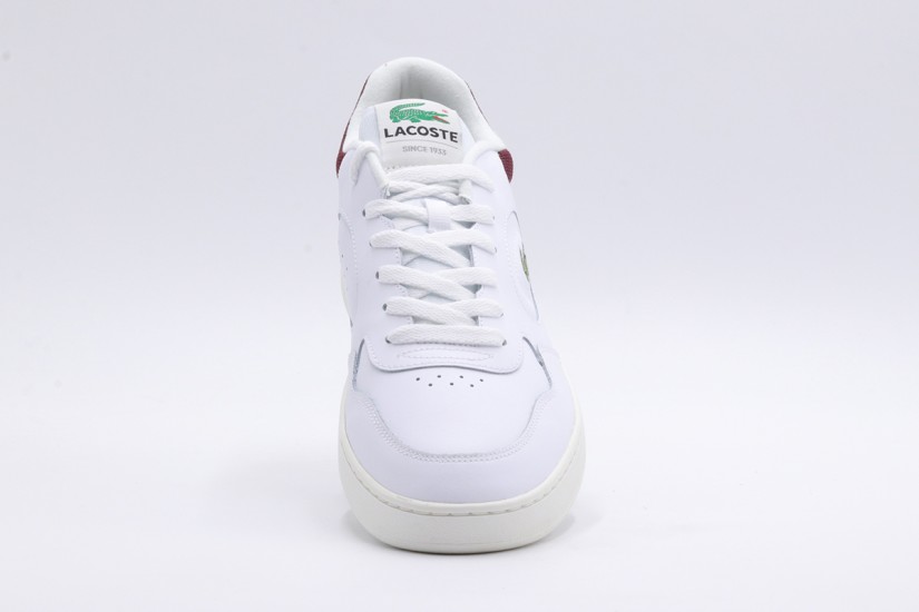 Lacoste Lineset Ανδρικά Sneakers Λευκά, Μπορντό