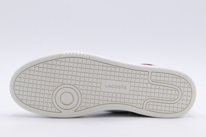 Lacoste Lineset Ανδρικά Sneakers Λευκά, Μπορντό