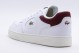 Lacoste Lineset Ανδρικά Sneakers Λευκά, Μπορντό