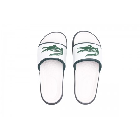 Lacoste Serve Slide Dual Παντόφλες Λευκές & Πράσινες