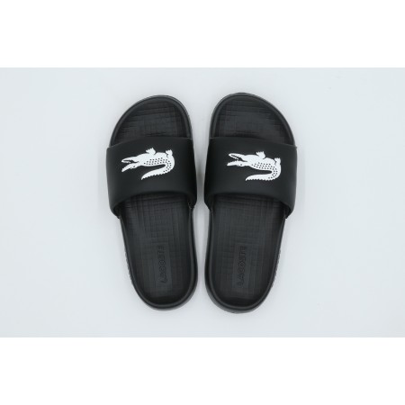Lacoste Serve Slides 1.0 Γυναικείες Παντόφλες Μαύρες, Λευκές
