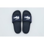 Lacoste Serve Slides 1.0 Ανδρικές Παντόφλες Μπλε Σκούρο, Λευκές
