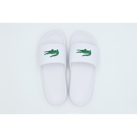 Lacoste Serve Slides Ανδρικές Παντόφλες Λευκές, Πράσινες