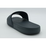 Lacoste Serve Slides Ανδρικές Παντόφλες Μπλε Σκούρο, Λευκές