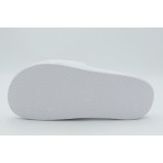 Lacoste Serve Slides Γυναικείες Παντόφλες Λευκές, Μπρονζέ