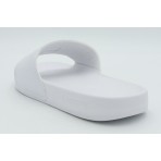 Lacoste Serve Slides Γυναικείες Παντόφλες Λευκές, Μπρονζέ