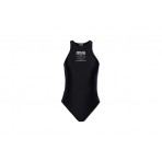 Versace S Print Warranty Αμάνικο Γυναικείο Κορμάκι Μαύρο