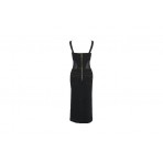Versace Buckle Φόρεμα Midi Γυναικείο Αμάνικο Φόρεμα Mini Μαύρο