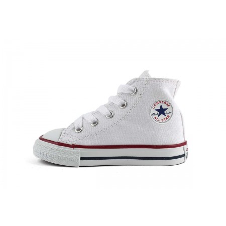 Converse Chuck Taylor All Star Βρεφικά Sneakers Κόκκινα, Λευκά
