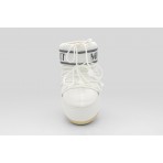 Moon Boot Icon Low White Nylon Γυναικείες Μπότες Χιονιού Λευκές, Γκρι