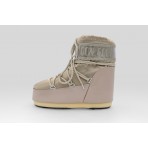 Moon Boot Icon Low Glance Platinum Satin Γυναικείες Μπότες Χιονιού