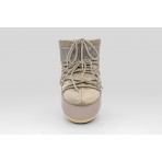 Moon Boot Icon Low Glance Platinum Satin Γυναικείες Μπότες Χιονιού