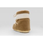 Moon Boot Icon Low Fleece Γυναικείες Μπότες Χιονιού Κάμελ, Μπεζ