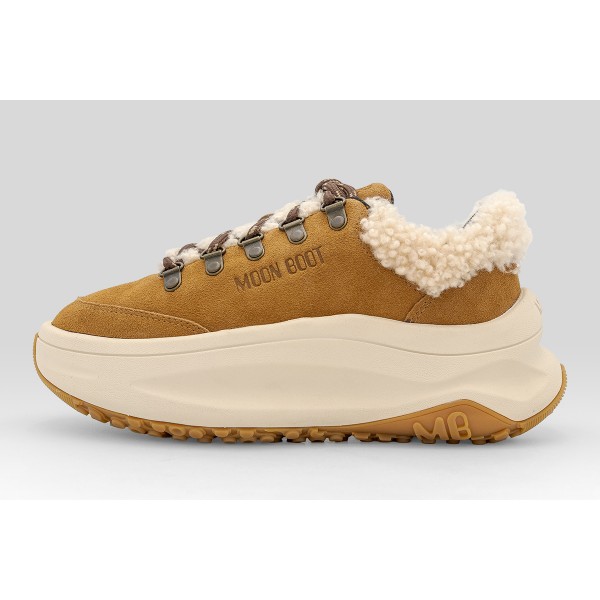 Moon Boot Moon247 City Brown Shearling Sneakers (80D2490040 M008)