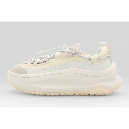 Moon Boot Moon247 Xlace Γυναικεία Sneakers Λευκά, Ζαχαρί