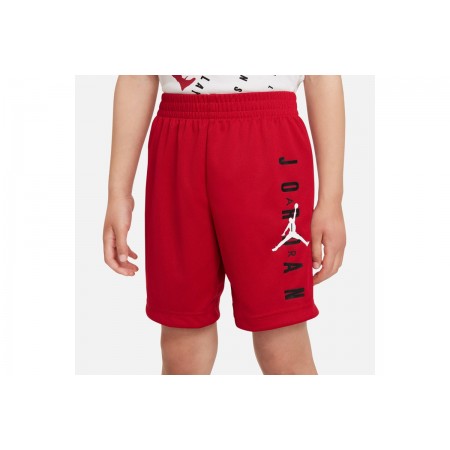 Jordan Vert Mesh Παιδικό Αθλητικό Σορτς Κόκκινο
