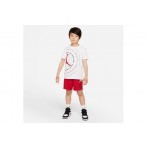Jordan Vert Mesh Παιδικό Αθλητικό Σορτς Κόκκινο
