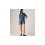 Levi's 501 Mid Γυναικείο Ψηλόμεσο Τζιν Σορτς Μπλε