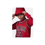 Jordan 23 Παιδική Αμάνικη Μπλούζα Κόκκινη, Μαύρη, Λευκή