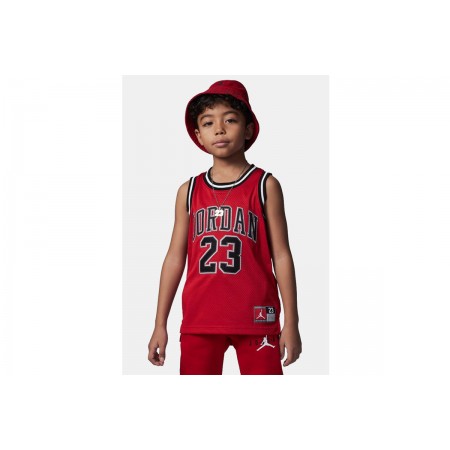 Jordan 23 Παιδική Αμάνικη Μπλούζα Κόκκινη, Μαύρη, Λευκή