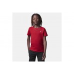 Jordan Jumpman Air Embroidered Παιδικό Κοντομάνικο T-Shirt Κόκκινο