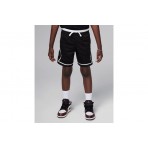 Jordan Dri-Fit Sport Diamond Παιδική Μπασκετική Βερμούδα Μαύρη, Λευκή