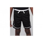 Jordan Dri-Fit Sport Diamond Παιδική Μπασκετική Βερμούδα Μαύρη, Λευκή
