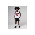 Jordan Dri-Fit Sport Diamond Παιδική Μπασκετική Βερμούδα Μαύρη, Λευκή
