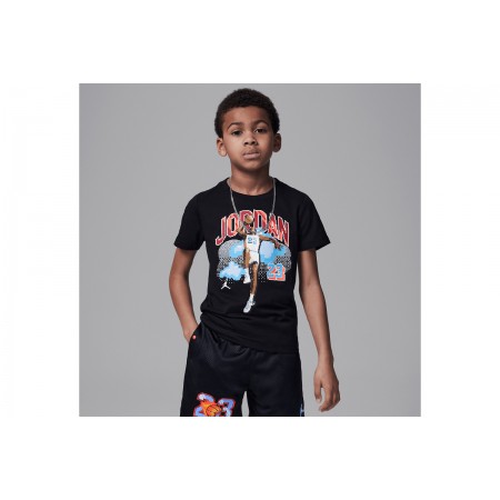 Jordan Customized Air Βρεφικό - Παιδικό Κοντομάνικο T-Shirt Μαύρο
