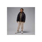 Jordan Essentials Παιδικό Μπουφάν Puffer με Κουκούλα Μαύρο
